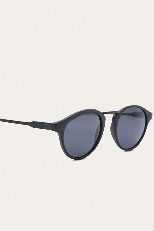 UO Black Demi Round Smoke Sunglasses #3