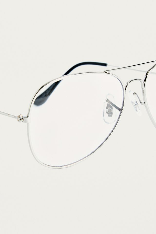 UO Silver Aviator Readers #2