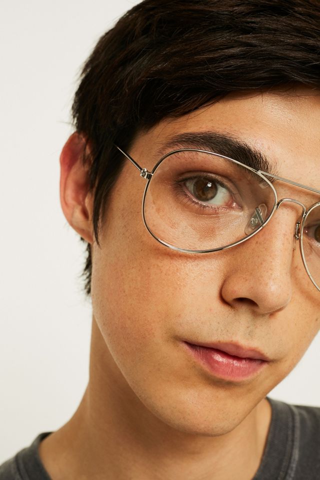 UO Silver Aviator Readers #3