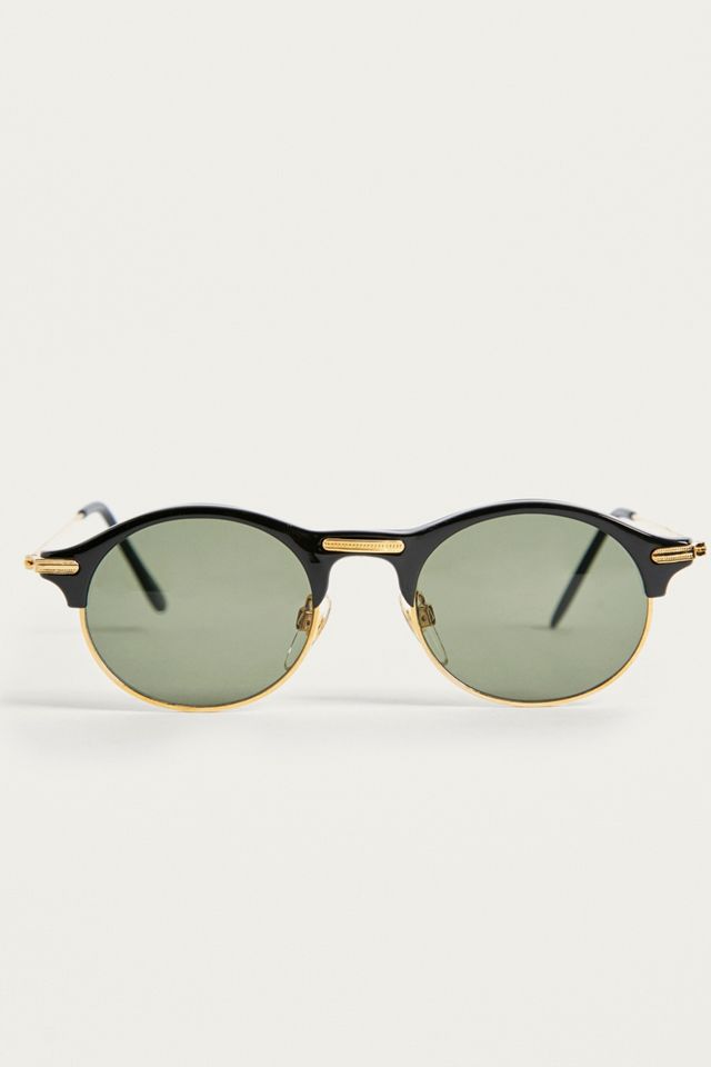 Hindsight Vintage Parker Black Sunglasses Urban Outfitters UK