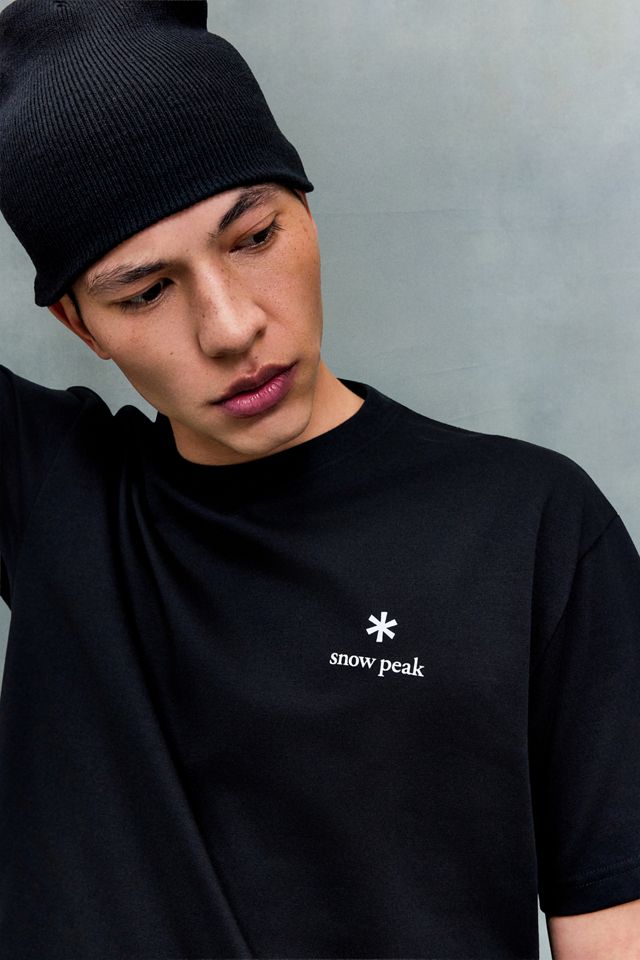 Snow Peak T-Shirt Nera con Logo #2