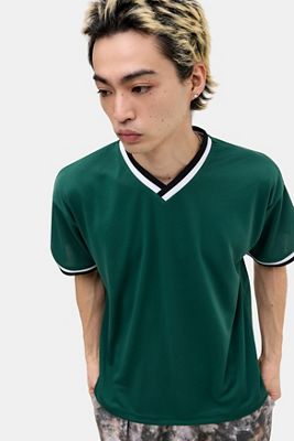 T-Shirt in Mesh Verde United Athle