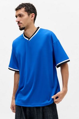 United Athle Blaues Mesh-T-Shirt