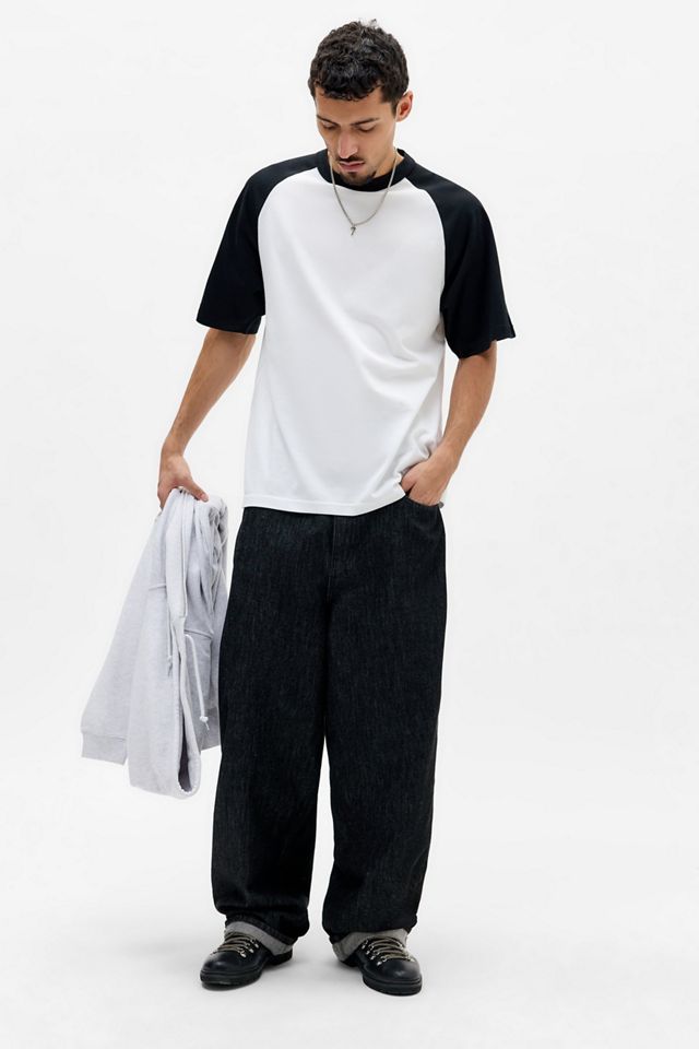 United Athle White & Black Raglan T-Shirt #2