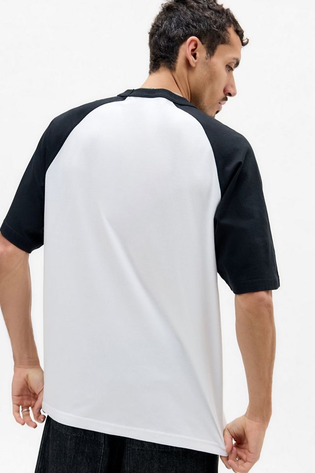 United Athle White & Black Raglan T-Shirt #3