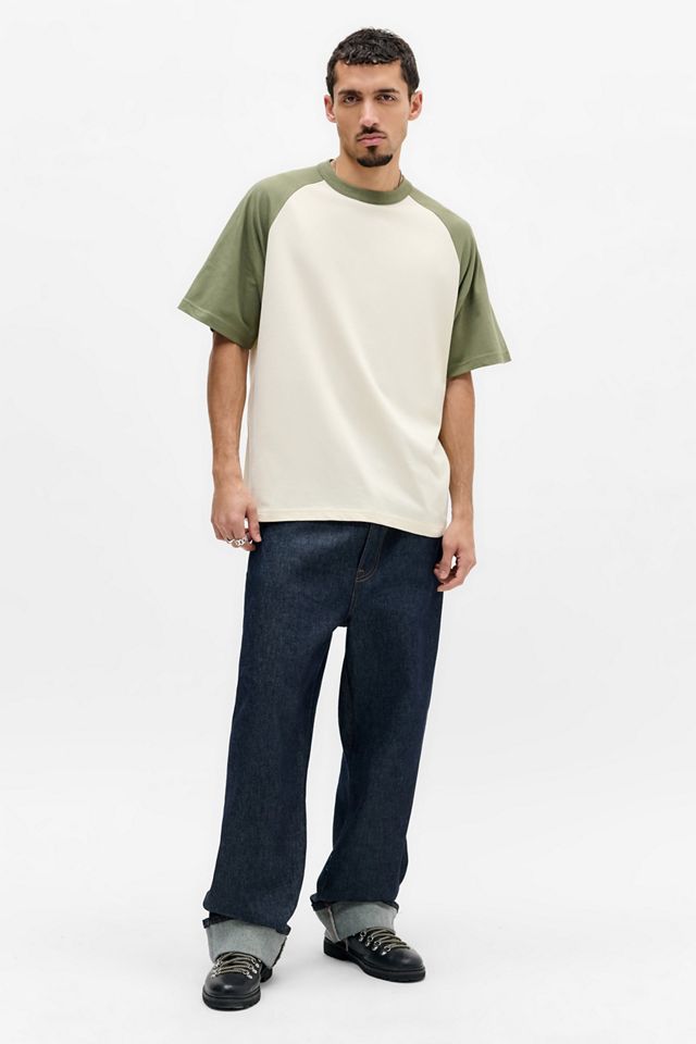United Athle Ecru & Khaki Raglan T-Shirt #2