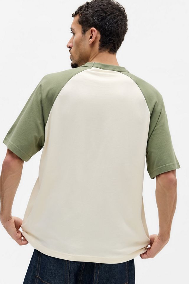 United Athle Ecru & Khaki Raglan T-Shirt #3