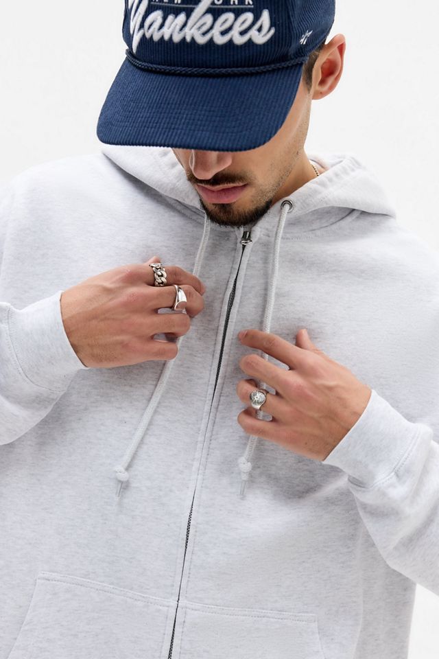 Sweat à capuche ample épais gris cendré United Athle #2