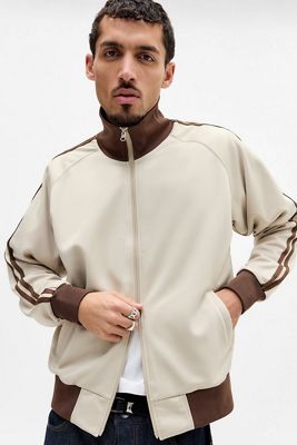 Chaqueta de Chándal Crudo y Marrón United Athle