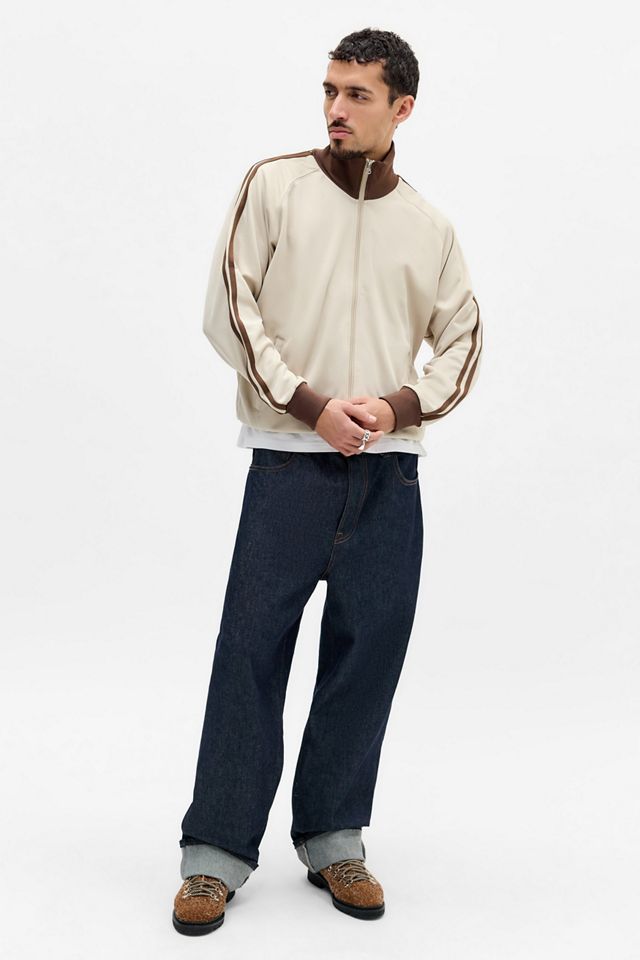 United Athle Ecru & Brown Track Jacket #2