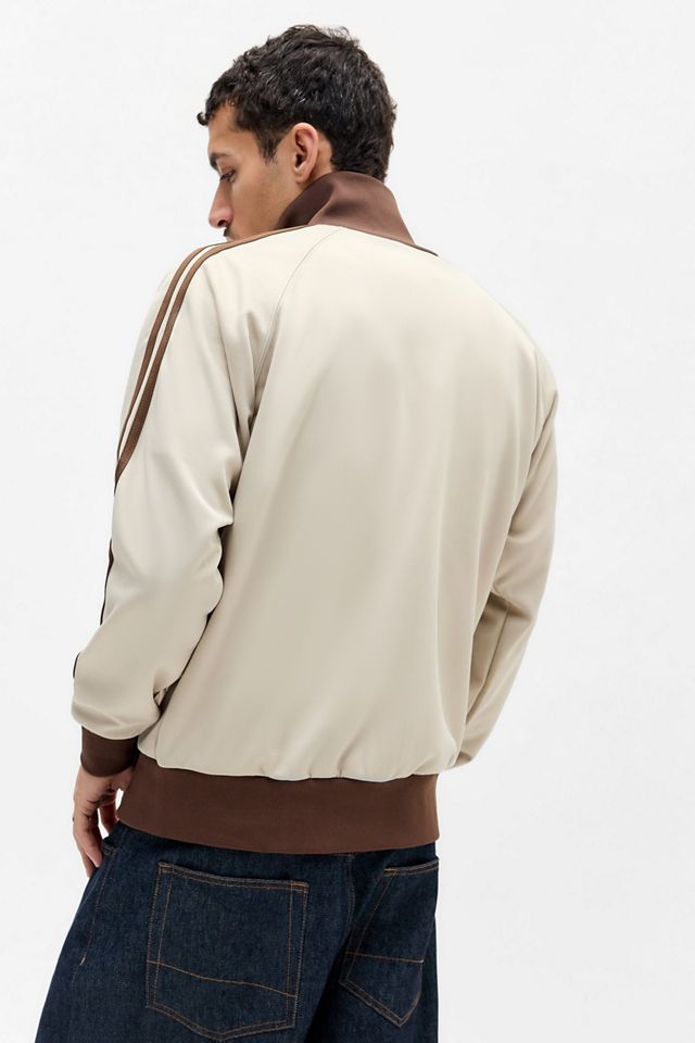 United Athle Ecru & Brown Track Jacket #3