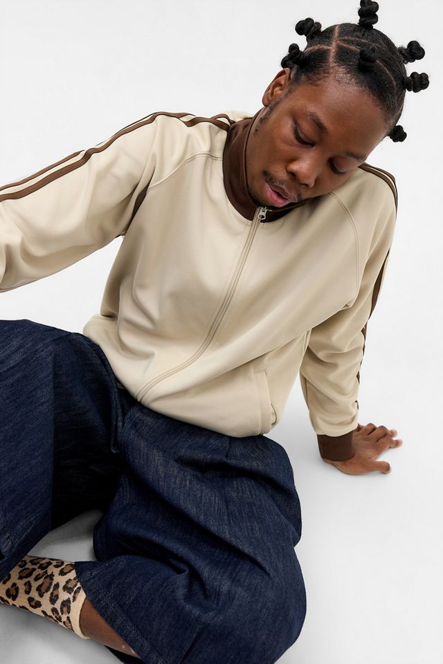 United Athle Ecru & Brown Track Jacket #4