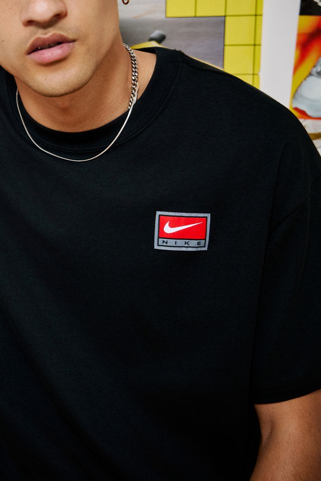 Nike Schwarzes Kastenförmiges Kurzarm-T-Shirt #2