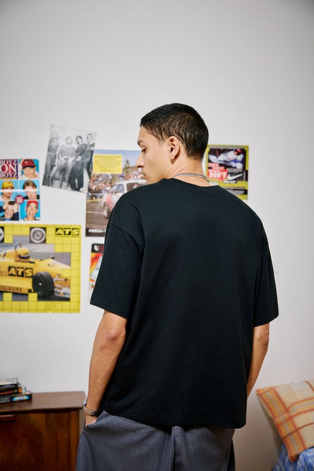 Nike Schwarzes Kastenförmiges Kurzarm-T-Shirt #3