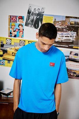 Camiseta Nike Azul de Manga Corta Holgada
