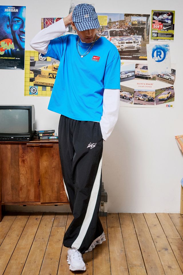 Nike Blaues Kastenförmiges Kurzarm-T-Shirt #1