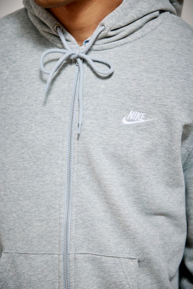 Nike Dunkelgrau Melierter Zip-Kapuzenpullover mit Durchgehendem Reißverschluss #3