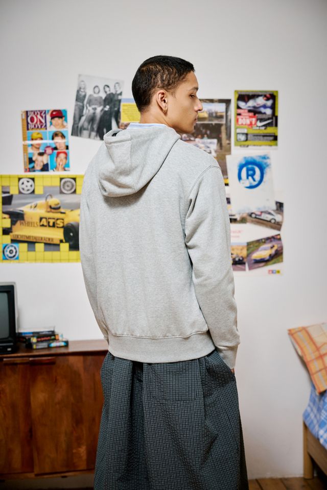 Nike Dunkelgrau Melierter Zip-Kapuzenpullover mit Durchgehendem Reißverschluss #4