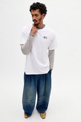 Nike White Boxy Short Sleeve Tee