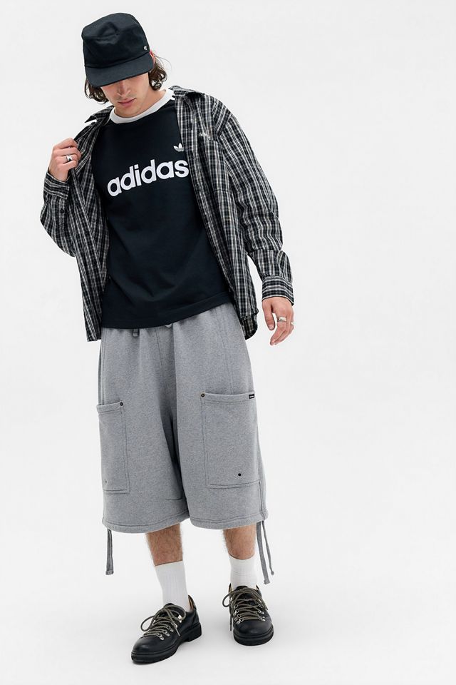 adidas Black 3-Stripes Ringer T-Shirt #1