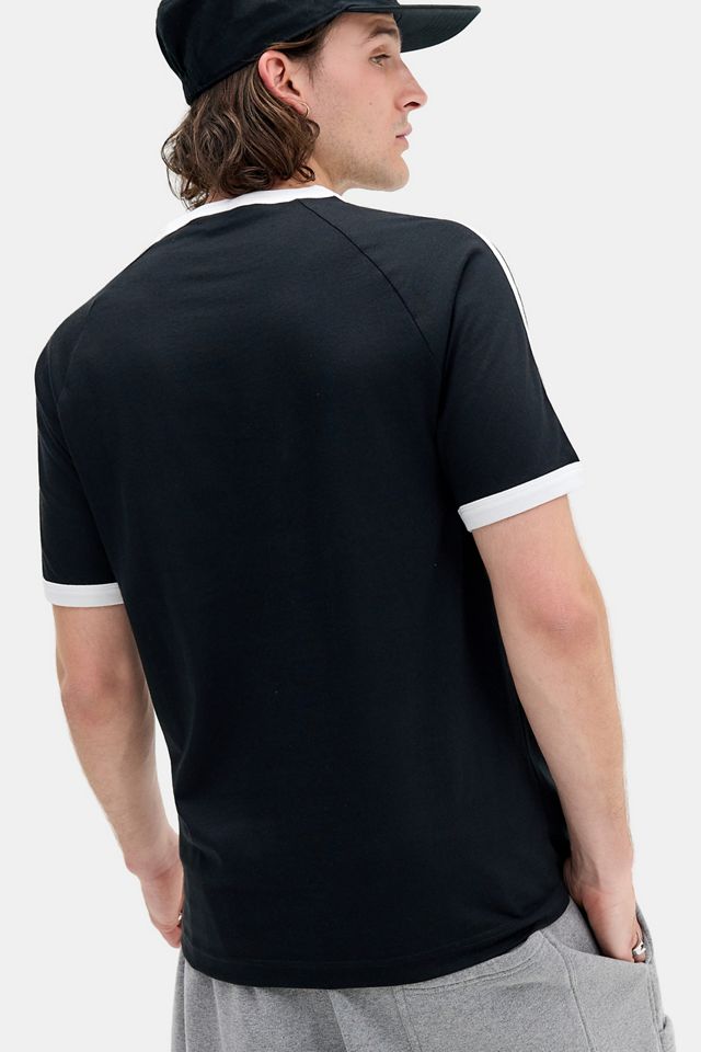 adidas Black 3-Stripes Ringer T-Shirt #3