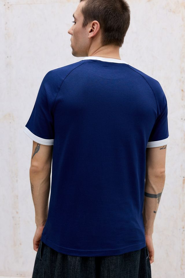T-Shirt adidas Originals Night Indigo 3-Stripes Ringer #3