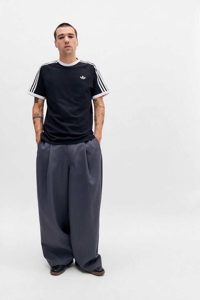 adidas Originals Schwarzes 3-Streifen-T-Shirt #1