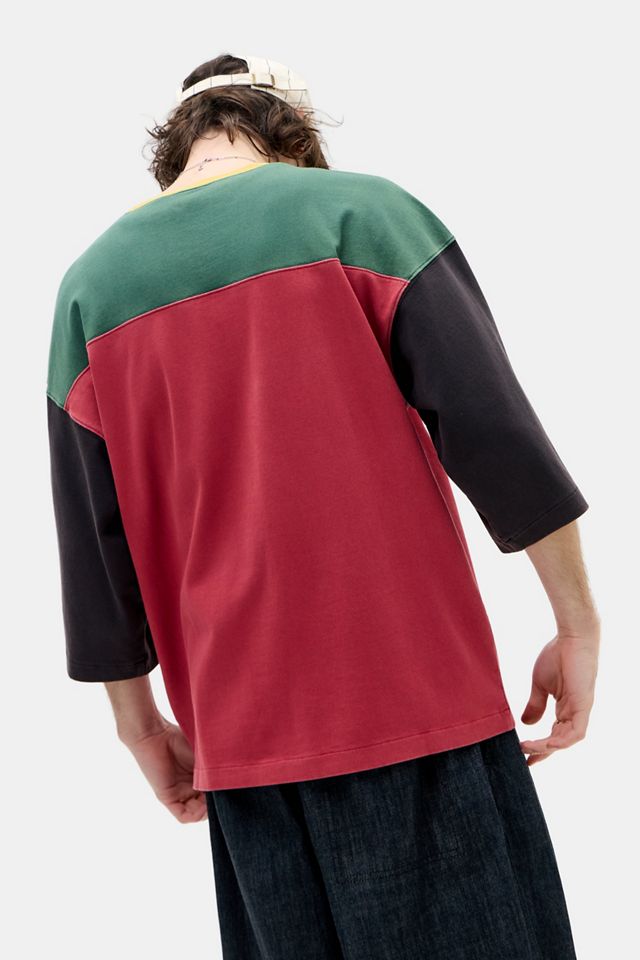 Champion Red 3/4 Sleeve T-Shirt #3