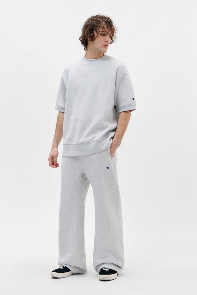 Sweat-shirt à manches courtes gris Reverse Weave Champion #1