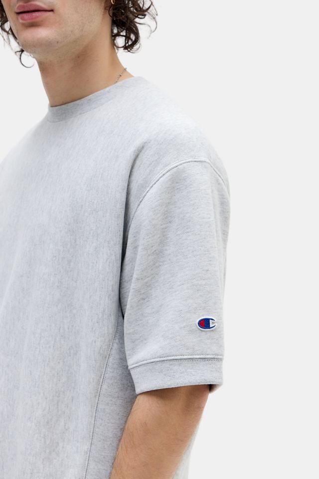 Sweat-shirt à manches courtes gris Reverse Weave Champion #2