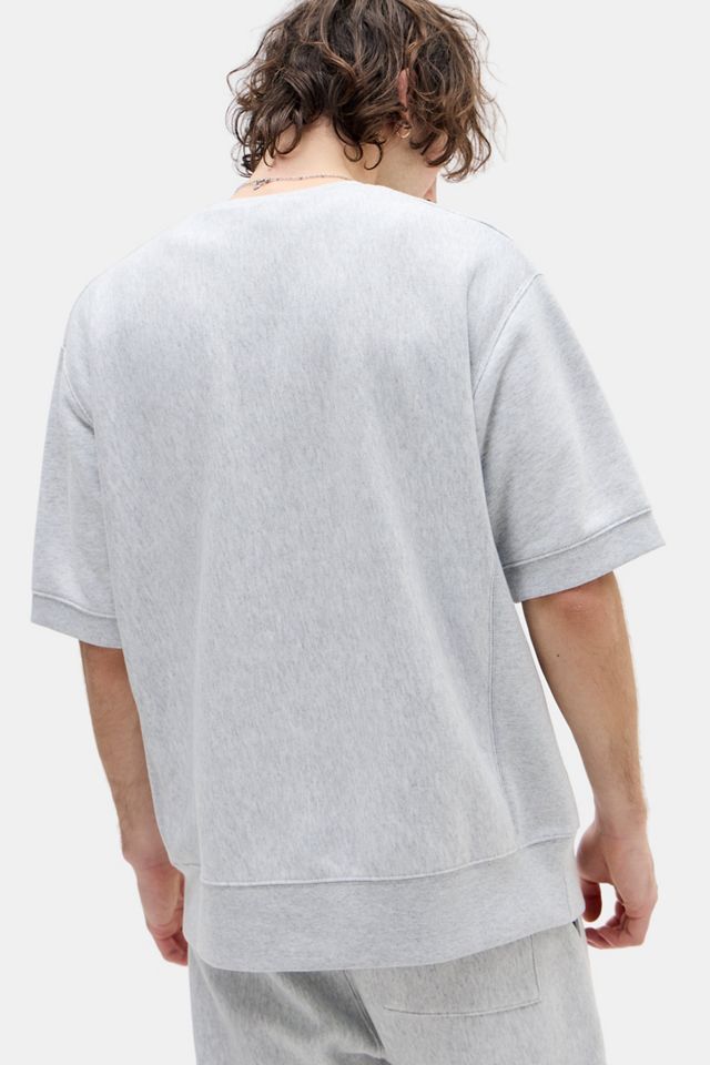 Sweat-shirt à manches courtes gris Reverse Weave Champion #3