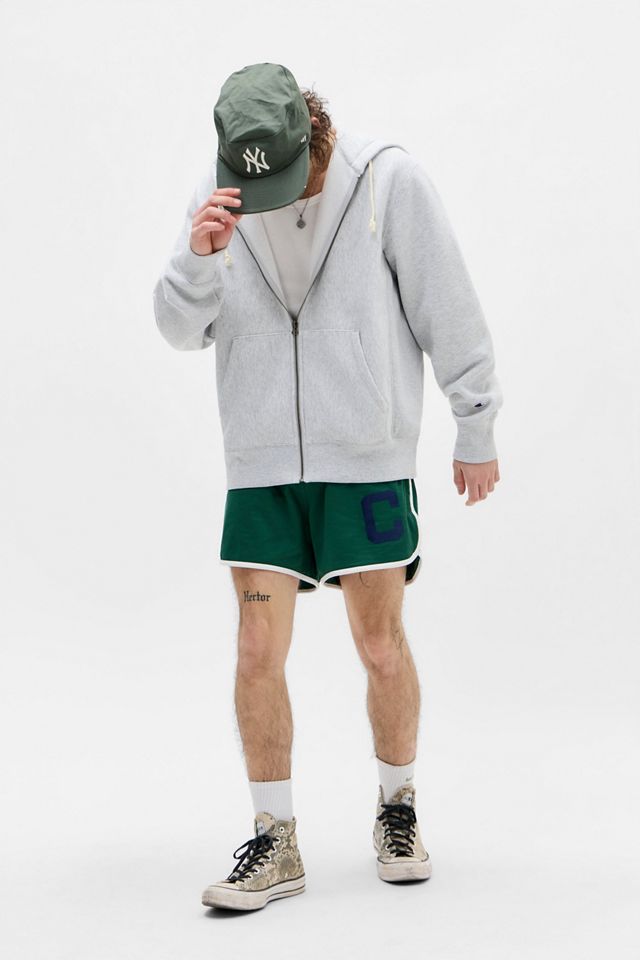 Felpa con Cappuccio Champion Grigia Reverse Weave con Zip #1