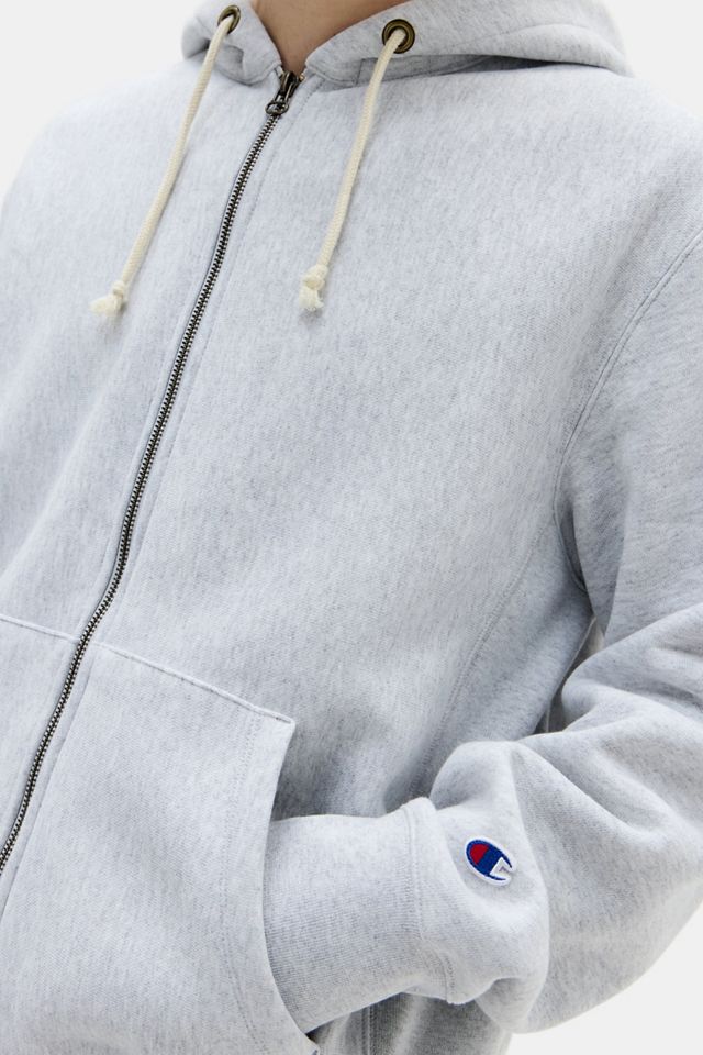 Felpa con Cappuccio Champion Grigia Reverse Weave con Zip #2