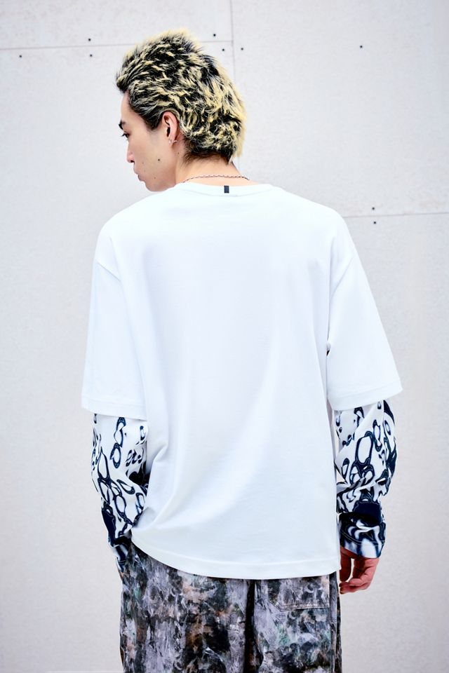 Oakley UO Exclusive White Bubbling Double Layer T-Shirt #3