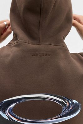 Felpa con cappuccio Water Cocoa Brown Oakley esclusiva UO