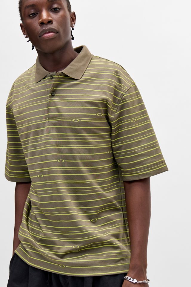Oakley UO Exclusive Deep Olive Ellipse Short Sleeve Polo Shirt #1