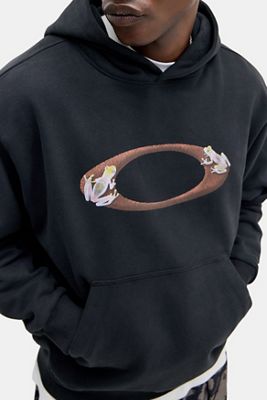 Oakley UO Exclusive Schwarzer Frosch Ellipse Kapuzenpullover