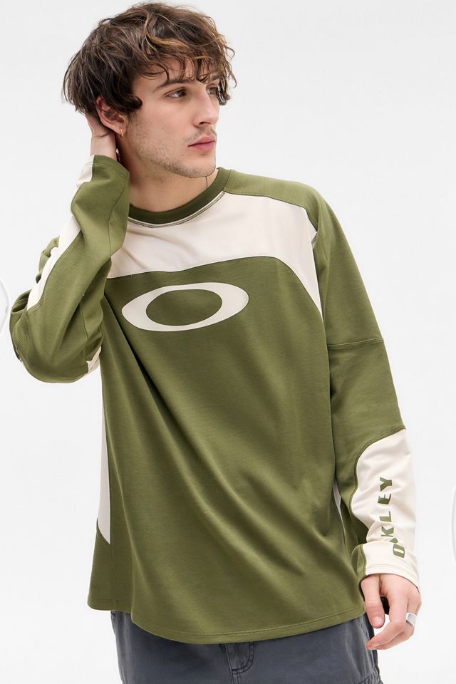 Oakley UO Exclusive Green Moto Long Sleeve Jersey T-Shirt #1