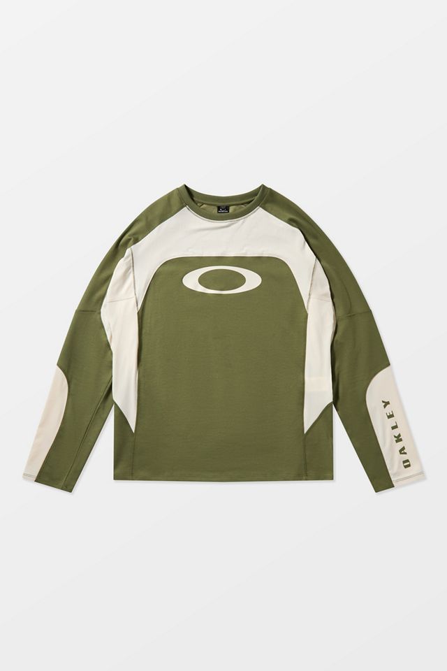 Oakley UO Exclusive Green Moto Long Sleeve Jersey T-Shirt #6