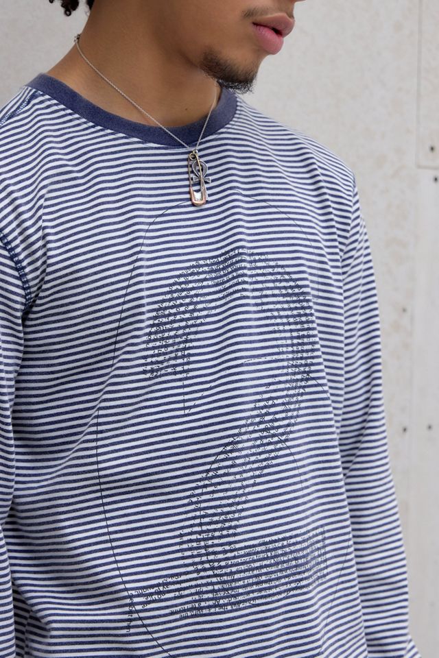 Jaded London UO Exclusive Navy 62 Striped Long Sleeve T-Shirt #2
