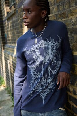 T-shirt gaufré imprimé Kasper UO Exclusive Jaded London