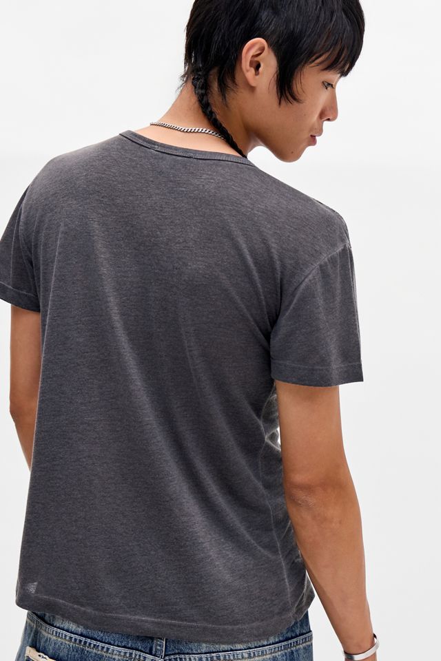 Jaded London Gewaschenes Schwarzes Haze Henley T-Shirt #3