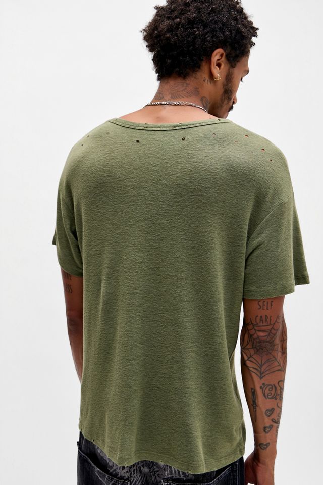 Jaded London Green Star Sun Faded T-Shirt #3