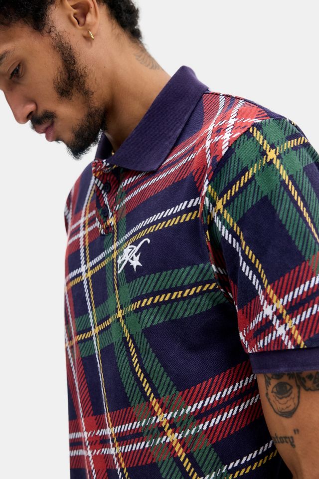 Jaded London Adrenaline Kariertes Poloshirt #1