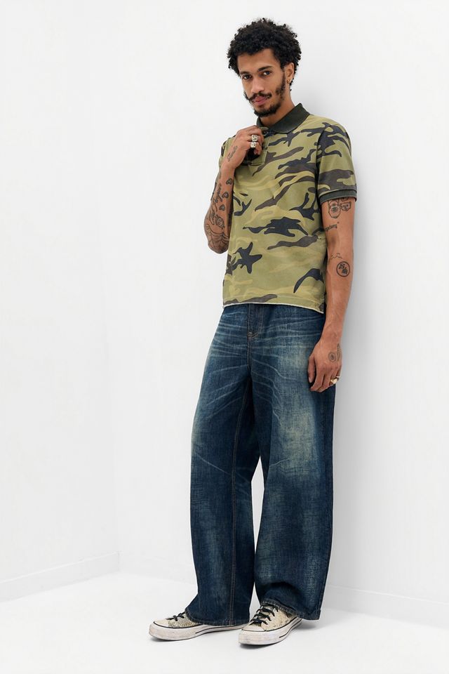 Jaded London Gewaschenes Camo Poloshirt #2