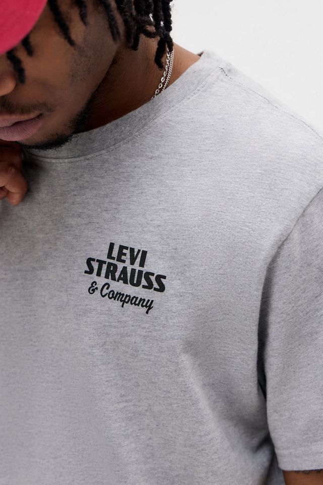 Levi's Grey Archival Overalls T-Shirt #3