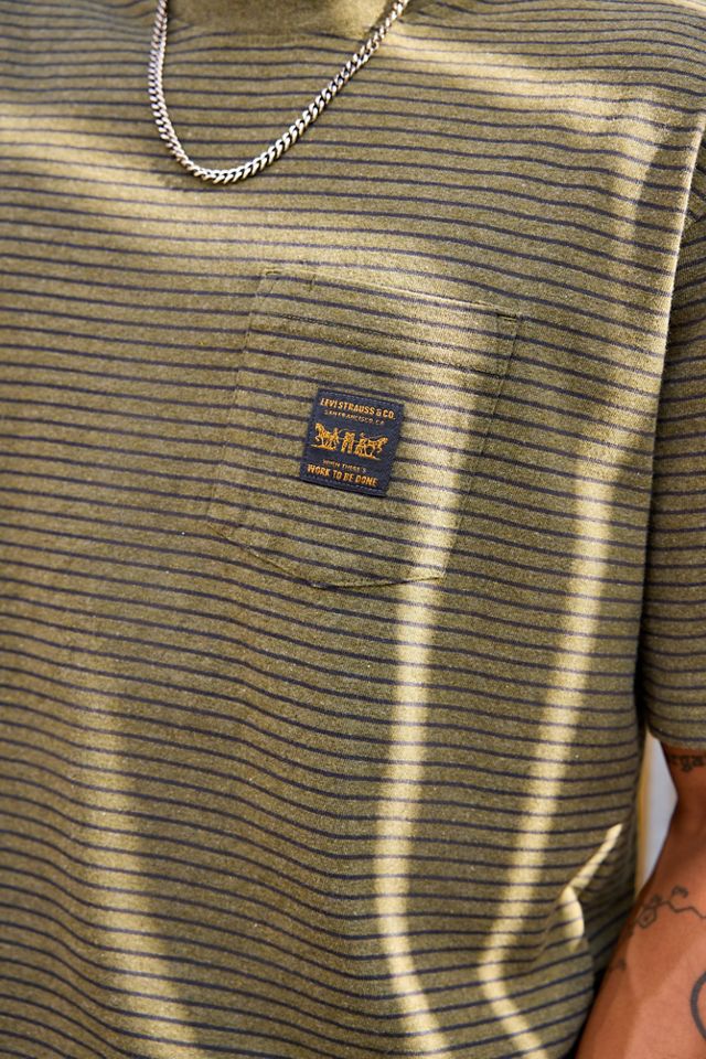 Camiseta de Manga Corta de Trabajo a Rayas Garry de Levi's #3