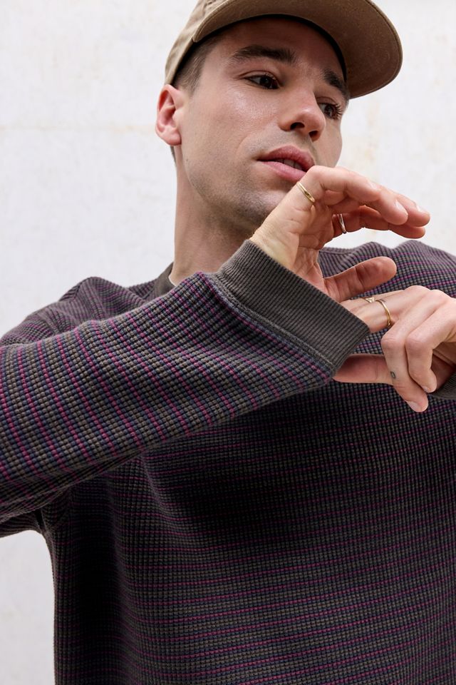 Levi's Striped Long Sleeve Waffle Tee #2