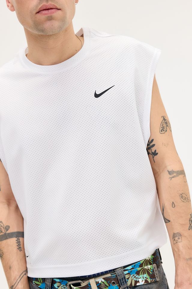 Chaleco Corto de Malla Blanco Nike #2