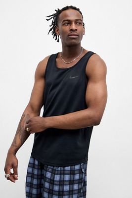 Camiseta sin Mangas de Malla Negra Nike
